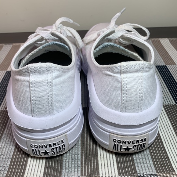 Women’s Chuck Taylor Move All Star Converse Platform Sneakers, White, size 9 - Picture 3 of 13